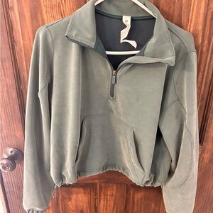 lululemon athletica Teal Green Quarter-Zip Pullover